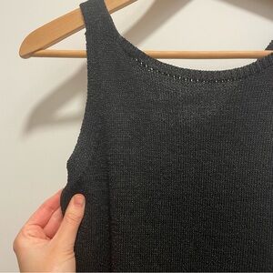 Knit black Massimo Dutti midi dress